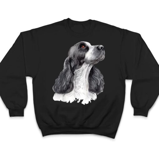 English Springer Spaniel Watercolor for Dog Owners T Shirt