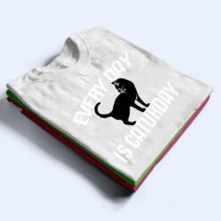 Every Day is Caturday black cat art cat people Premium T Shirt - Dream Art Europa