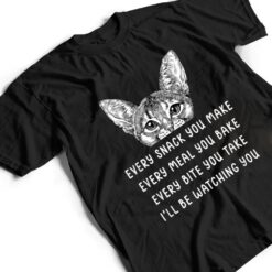 Every snack you make Every meal you bake Abyssinian Cat T Shirt - Dream Art Europa