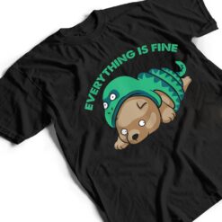 Everything Is Fine Funny Snake and Dog Buzzword Trend Memes T Shirt - Dream Art Europa