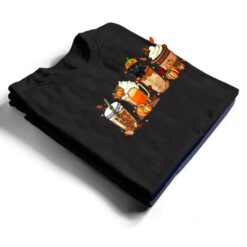 Fall Coffee Pumpkin Spice Latte Iced Autumn Black Cat T Shirt - Dream Art Europa