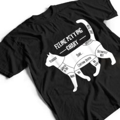 Feline Petting Chart Cat Apparel T Shirt - Dream Art Europa