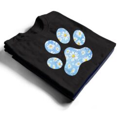 Flower Dog Paw Print for Dog Lover - Dog Paw T Shirt - Dream Art Europa