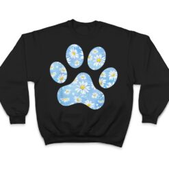 Flower Dog Paw Print for Dog Lover - Dog Paw T Shirt - Dream Art Europa