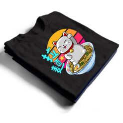 Fortune Cat Ramen Kawaii Maneki Neko T Shirt - Dream Art Europa