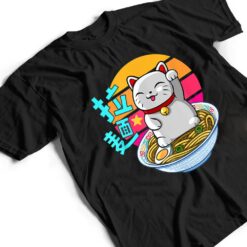 Fortune Cat Ramen Kawaii Maneki Neko T Shirt - Dream Art Europa