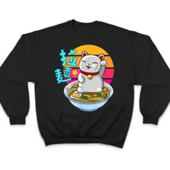 Fortune Cat Ramen Kawaii Maneki Neko T Shirt - Dream Art Europa