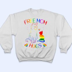 Free Mom Hugs LGBT Cat Gay Pride Rainbow T Shirt - Dream Art Europa