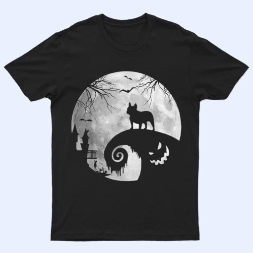 French Bulldog And Moon Halloween Costume Dog Lover Funny T Shirt