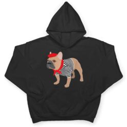 French Bulldog Dog with French Beret Hat Funny Animal Pun T Shirt - Dream Art Europa