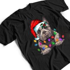 French Bulldog Santa Christmas Tree Lights Xmas Boys Dogmas T Shirt - Dream Art Europa