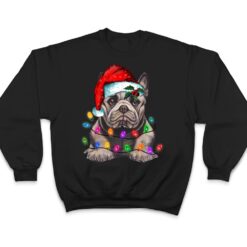 French Bulldog Santa Christmas Tree Lights Xmas Boys Dogmas T Shirt - Dream Art Europa