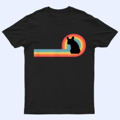 Frenchie - 70s Retro Rainbow Dog Pet Owner Cute T Shirt