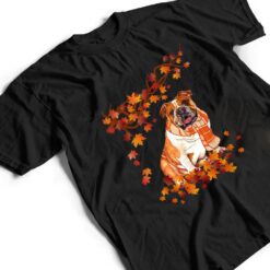 Fun English Bulldog Thanksgiving Autumn Dog Lover Gifts T Shirt - Dream Art Europa