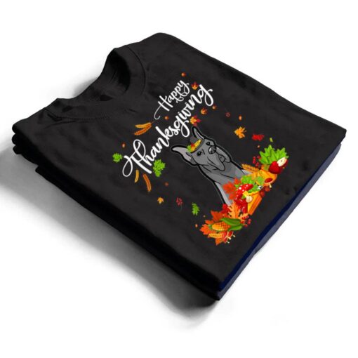 Fun Great Dane Thanksgiving Autumn Dog Lover T Shirt