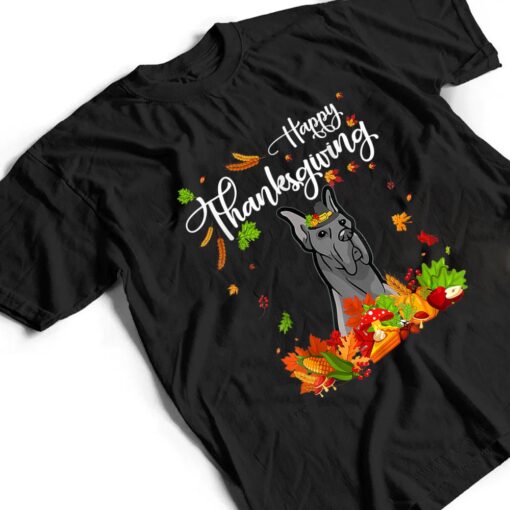 Fun Great Dane Thanksgiving Autumn Dog Lover T Shirt