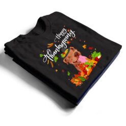 Fun Pitbull Thanksgiving Autumn Dog Lover T Shirt - Dream Art Europa