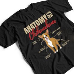 Funny Anatomy of a Chihuahua Dog T Shirt - Dream Art Europa