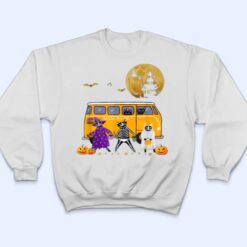 Funny Black Cat Halloween School Bus First Day Of School T Shirt - Dream Art Europa