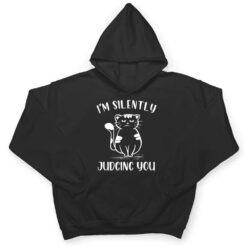 Funny Black Cat I'm Silently Judging You Retro T Shirt - Dream Art Europa