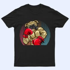 Funny Boxing Dog Wearing Heavyweight Boxing Gloves Bulldog T Shirt