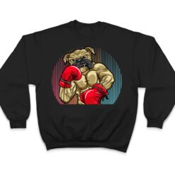 Funny Boxing Dog Wearing Heavyweight Boxing Gloves Bulldog T Shirt - Dream Art Europa