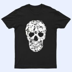 Funny Bull Terrier Dog Skull Halloween Costume T Shirt