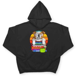 Funny Bulldog Back To School Book Worm Dog Lover Librarian T Shirt - Dream Art Europa