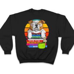 Funny Bulldog Back To School Book Worm Dog Lover Librarian T Shirt - Dream Art Europa