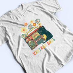 Funny Cat - Vintage Wildflower Soul Flowers T Shirt - Dream Art Europa