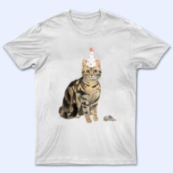 Funny Cat Chasing Mouse Birthday Shirt, Cute Cat Birthday T Shirt