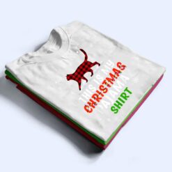 Funny Cat Christmas Lights Buffalo Red Plaid Xmas Gift Girls T Shirt - Dream Art Europa