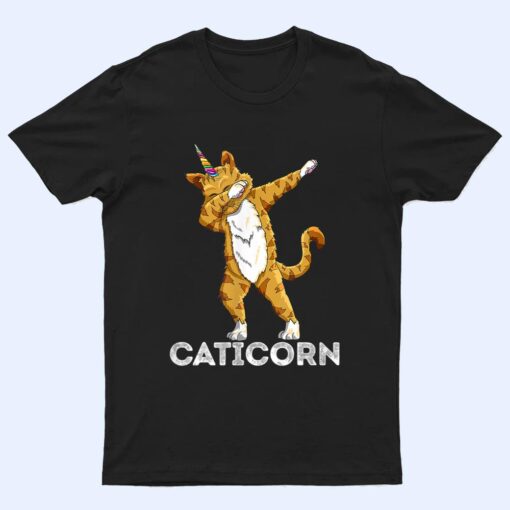 Funny Cat Kitten Caticorn Cat Dabbing Cat Lover T Shirt