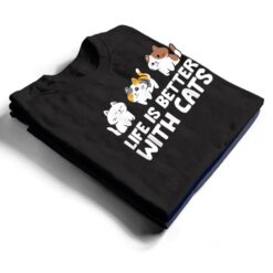 Funny Cat Lover Cute Kittens Life Is Better With Cats T Shirt - Dream Art Europa