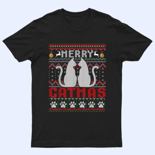 Funny Cat Lover Merry Catmas Christmas T Shirt