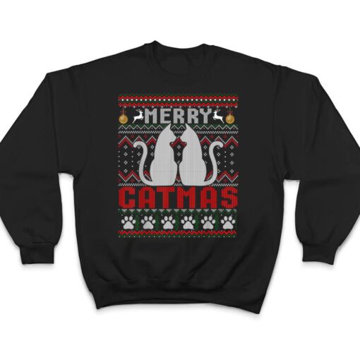 Funny Cat Lover Merry Catmas Christmas T Shirt