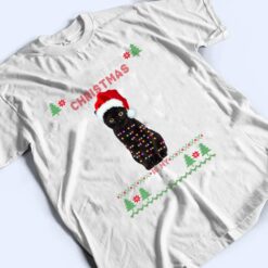 Funny Cat lovers Cute Cat Santa Hat Ugly Christmas Sweater Premium T Shirt - Dream Art Europa