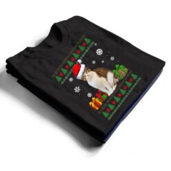 Funny Cat lovers Cute Cat Santa Hat Ugly Christmas Ver 2 T Shirt - Dream Art Europa