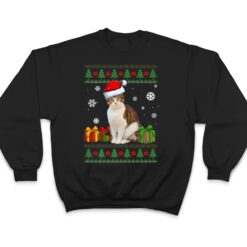 Funny Cat lovers Cute Cat Santa Hat Ugly Christmas Ver 2 T Shirt - Dream Art Europa