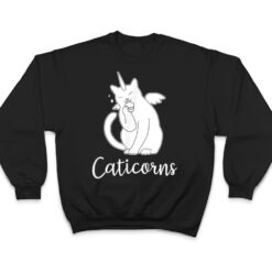 Funny Caticorn Cat Unicorn Meow Kitty Funny Black Cat T Shirt - Dream Art Europa