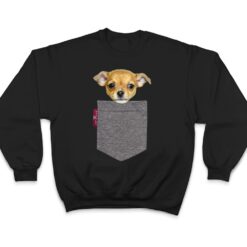 Funny Chihuahua in a Pocket Cute Puppy T Shirt - Dream Art Europa