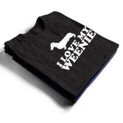 Funny Dachshund Dog I Love My Weenie T Shirt - Dream Art Europa