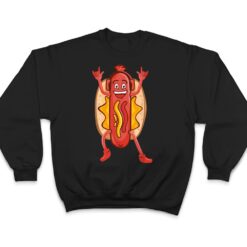 Funny Dancing Hot Dog Design For Kids Boys Girls Hotdog Gag Ver 2 T Shirt - Dream Art Europa