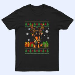 Funny Dog lovers Dachshund Santa Hat Christmas Ver 1 T Shirt