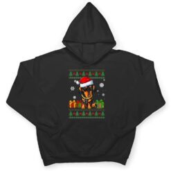 Funny Dog lovers Dachshund Santa Hat Christmas Ver 2 T Shirt - Dream Art Europa