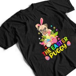 Funny Easter Pug Bunny Ear Eggs Basket Dogs T Shirt - Dream Art Europa