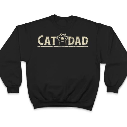 Funny Fathers Day Cat Dad T Shirt