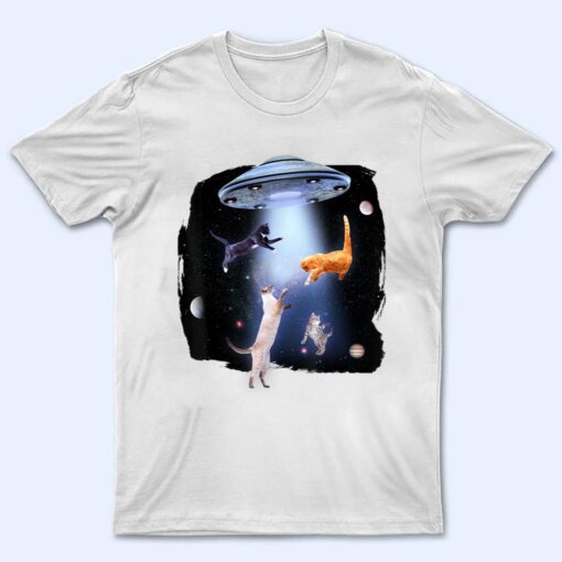 Funny Galaxy Cat Space Kitty Planets Galaxy T Shirt