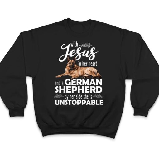 Funny German Shepherd Art For Women Girls Kids Dog Lover T Shirt