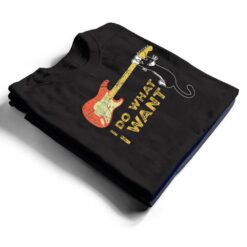 Funny Guitar Lover gifts, Retro I do what I want with my cat T Shirt - Dream Art Europa